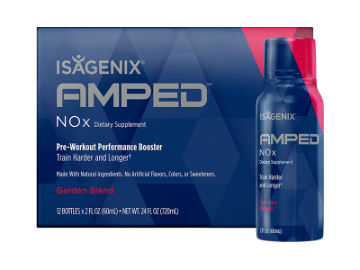 Isagenix AMPED NOx Dietary Supplement - Garden Blend Pre-Workout Performance Booster