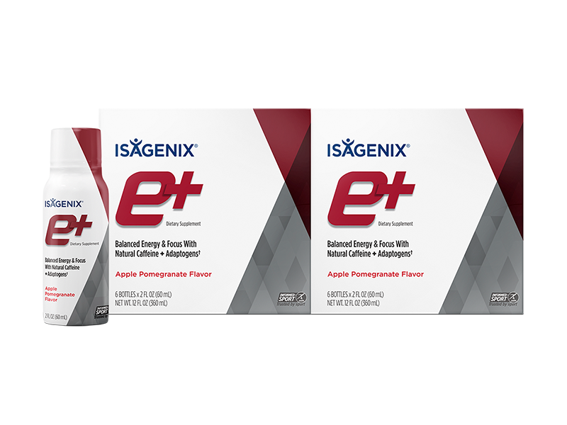 Isagenix e+ Energy Shot - Apple Pomegranate Flavor