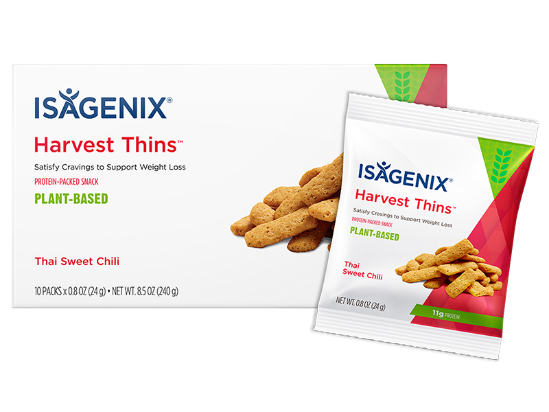 Isagenix Harvest Thins - Plant-Based Thai Sweet Chili