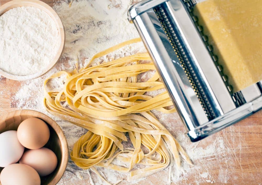 Making your own pasta means you get to experiment and try different ingredients. 