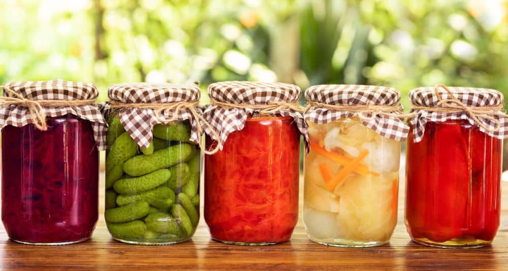 Pickled and fermented vegetables are good for digestion.