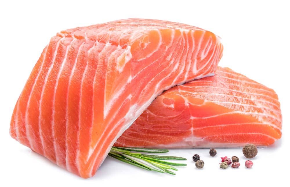 Salmon is rich in Omega 3 fatty acids.