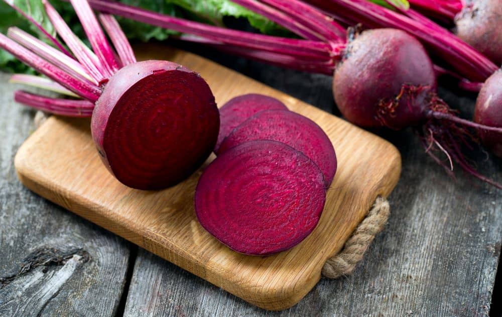 Beets are high in fiber and promote the growth of good bacteria in your gut.