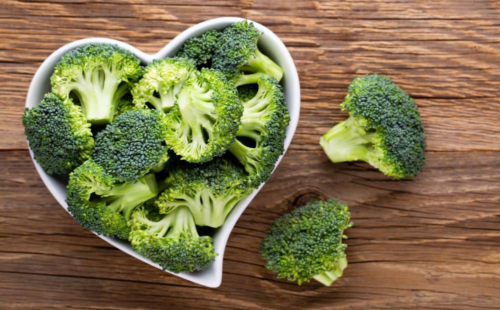 Broccoli has high levels of antioxidants.