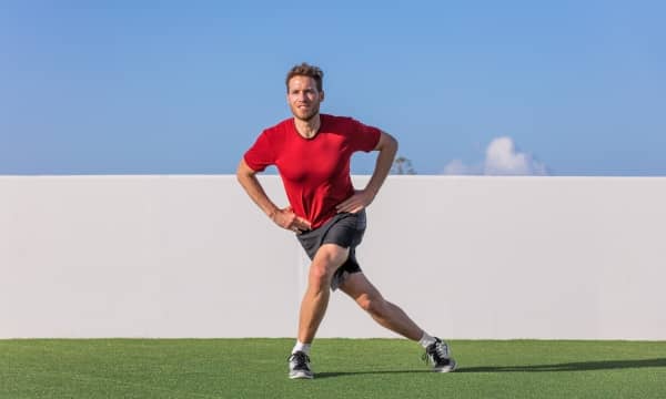 The curtsy lunge is great for building lower body strength and stability.